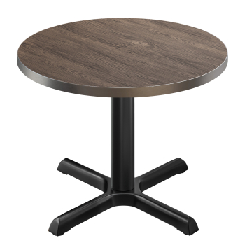 BSM | Bistrobord | Ø 70 x 74,5 cm | Runt | Ljus Wenge / Svart