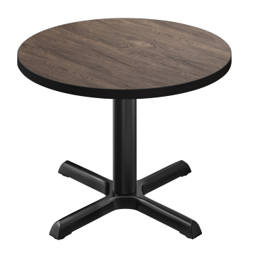 BSM | Mesa Bistro | Ø 70 x 74,5 cm | Redonda | Wenge claro / Negro
