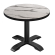 BSD | Tavolo da bistrot | Ø 70 x 74,5 cm | Rotondo | Marmo bianco / Nero
