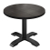 BSD | Bistro Tisch | Ø 70 x 74,5 cm | Rund | Schwarzer Rand | Wenge / Schwarz