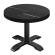 BSD | Tavolo Bistro | Ø 80 x 77 cm | Rotondo | Bordo nero | Marmo nero / Nero