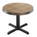 BSM | Bistro Table | Ø 60 x 77 cm | Round | Oak / Black