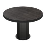 BT | Bistro Bord | Ø 100 cm | H 76 cm | Wenge | Ramme: Sort