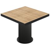 BT | Bistro Bord | B:T 100 x 100 cm | H 76 cm | Eg | Oprindelse: Sort