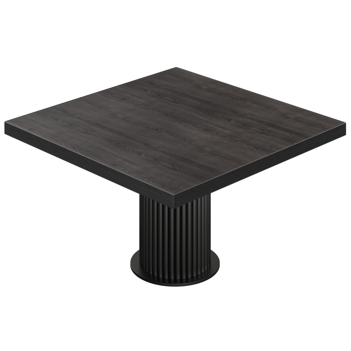 BT | Bistropöytä | L:S 140 x 140 cm | K 76 cm | Wenge | Runko: Musta  