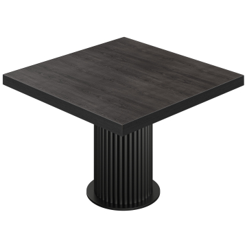 BT | Bistrobord | B:T 120 x 120 cm | H 76 cm | Wenge | Benställning: Svart