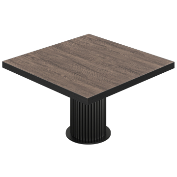 BT | Stół do bistro | B:T 140 x 140 cm | H 76 cm | Light Wenge | Stelaż: czarny