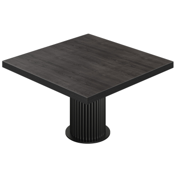 BT | Bistrotafel | B:T 140 x 140 cm | H 76 cm | Wenge | Onderstel: Zwart