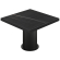 BT | Stół Bistro | B:T 120 x 120 cm | H 76 cm | Czarny marmur | Podstawa: Czarna