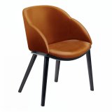 Caia | Chaise de Bistro | Velours | Orange
