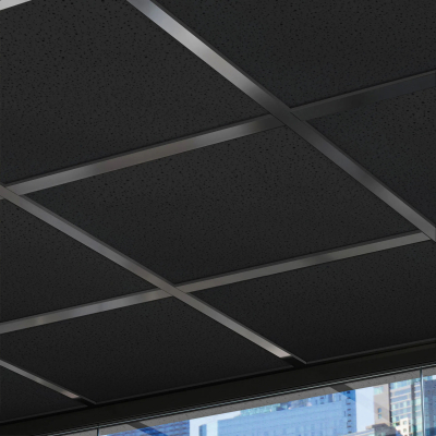 CALGARY | Mineralfaserplatte | 60x60cm | Schwarz | Rasterdeckenplatten