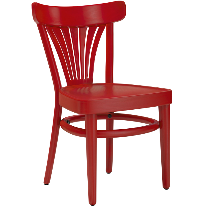 CABRIS | Silla de madera curvada | Madera | Rojo | Madera curvada