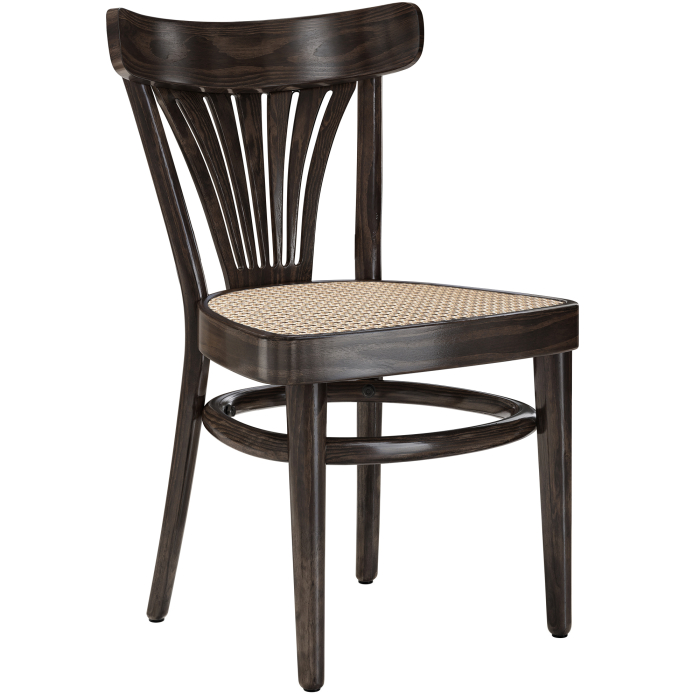 CABRIS | Bentwood Chair | Rattan Weave | Wenge | Bentwood