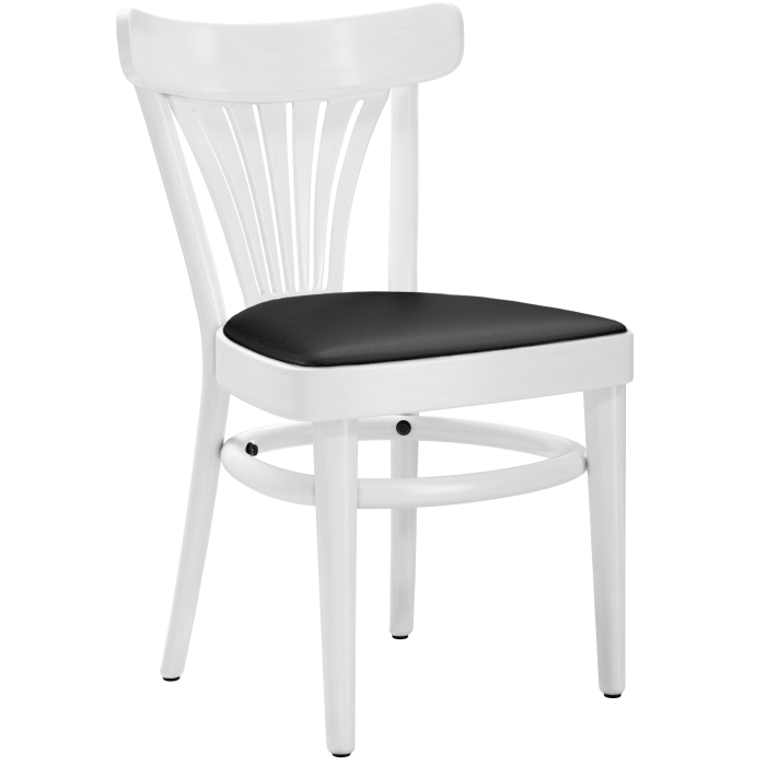 CABRIS | Bugholzstoel | Hout / Leer | Wit | Bugholz