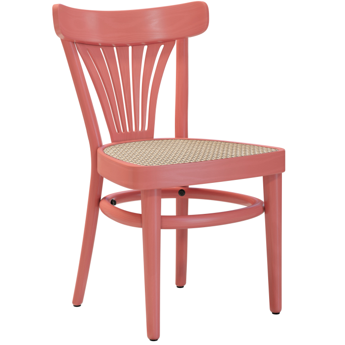 CABRIS | Bockstol | Rattanfletat | Rosa | Bugholz