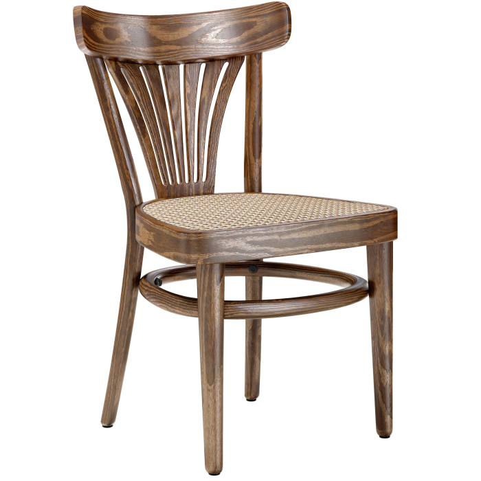 CABRIS | Bøgetræsstol | Rattanflet | Vintage Old Patina | Bøgetræsstol