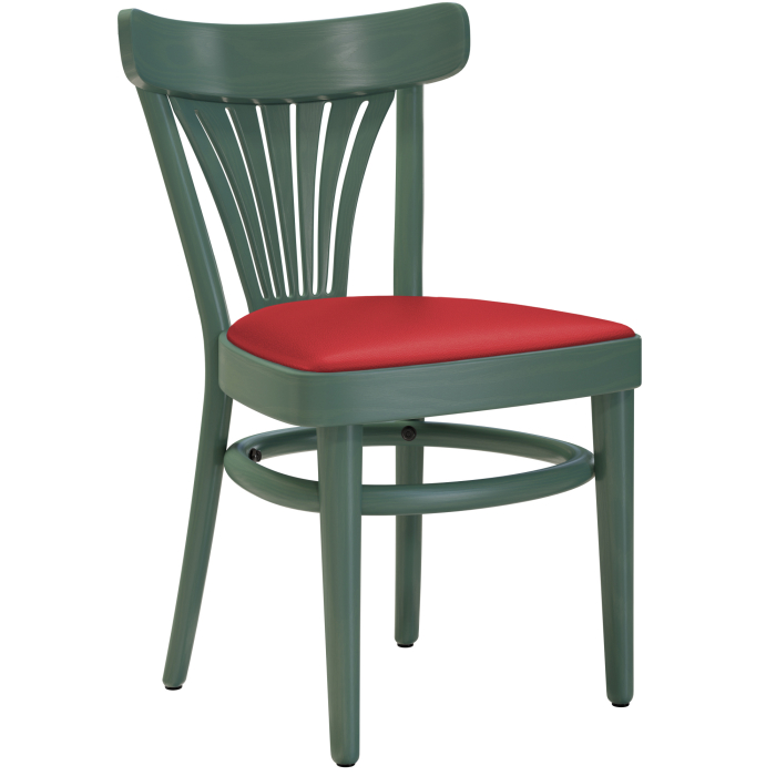 CABRIS | Bugholzstoel | Hout / Leder Rood | Groen | Bugholz