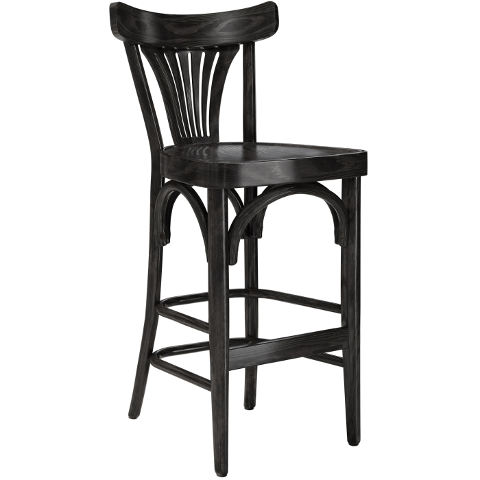 Cabris | Bentwood Bar Stool | Wood | Black | Bentwood