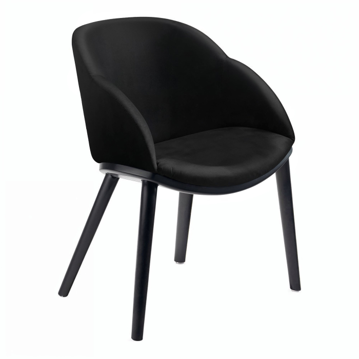 Caia | Bistrostol | Sammet | Svart