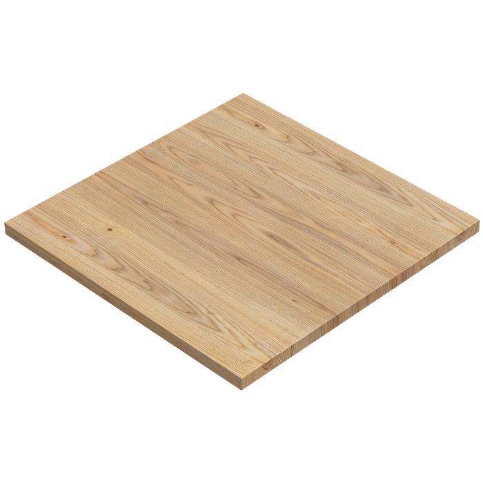 CALIFORNIA | Bistro Utendørs Bordplate | Massiv | 70 x 70 x 3 cm | Eik