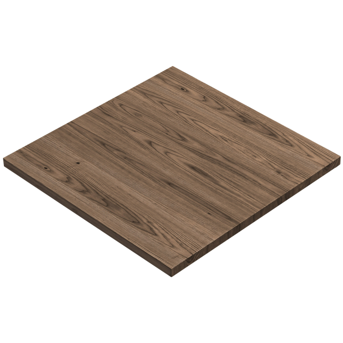CALIFORNIA | Bistro Utendørs Bordplate | Massiv | 70 x 70 x 3 cm | Wenge