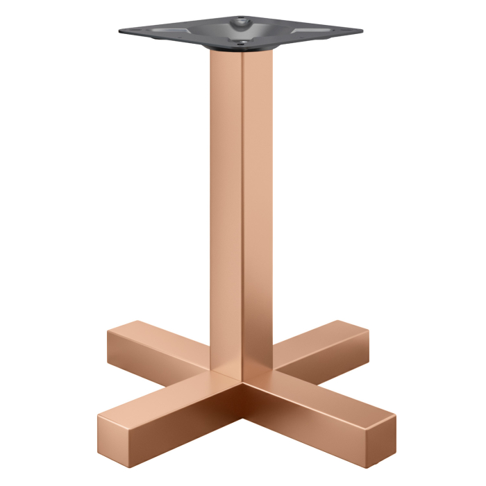 CATANIA | Estructura de mesa bistró | Negro | Altura: 72 cm | Base: 50 x 50 cm | 8 x 8 cm