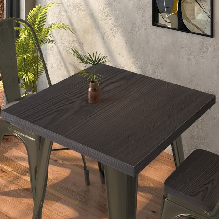 CALIFORNIA | 31256 | B:D:H 70 x 70 x 78 cm | Wenge & Rust | Torget CALIFORNIA | 31256 | B:D:H 70 x 70 x 78 cm | Wenge & Rust | Torget