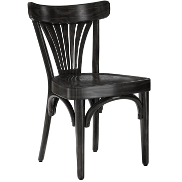 Cabris | Chaise en bois courbé | Bois | Noir | Bois courbé