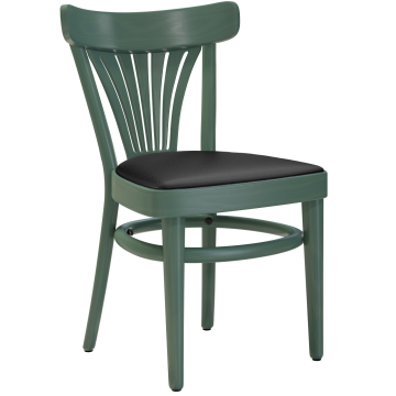 CABRIS | Silla de contrachapado | Madera / Cuero | Verde | Contrachapado