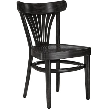 CABRIS | stoel van gebogen hout | hout | zwart | gebogen hout