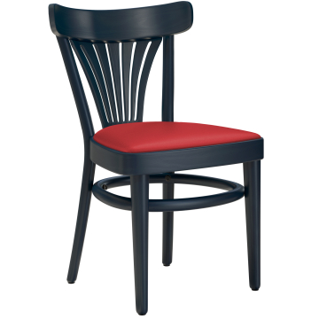 CABRIS | Baguetteschommel | Hout / Leer Rood | Donkerblauw | Baguetteschommel