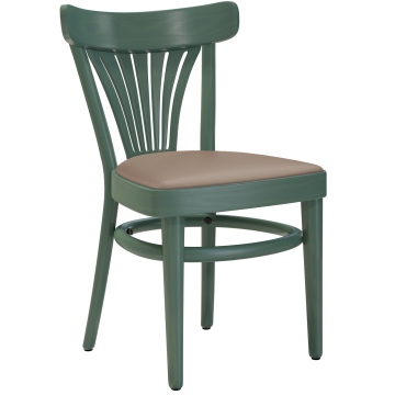 CABRIS | Kuipstoel | Hout / Leer Taupe | Groen | Kuipstoel