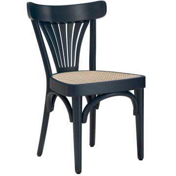 Cabris | Buikstoel | Hout / Vlechtwerk | Donkerblauw | Buikstoel