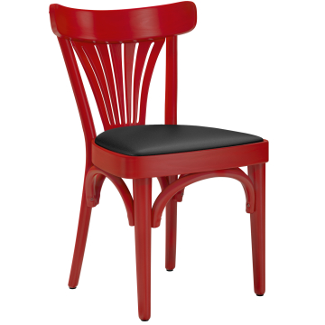 Cabris | Bugholzstoel | Hout / Leder | Rood | Bugholz