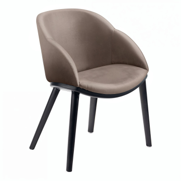 Caia | Bistro Stuhl | Samt | Taupe