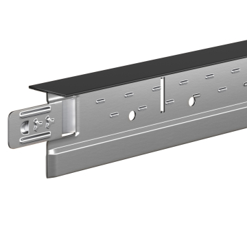CALGARY | T-hovedprofil styreskinne | 38x24x1800mm | Sort