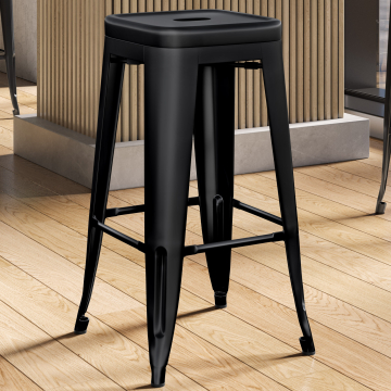 CALIFORNIA | Tolix Barhocker | Schwarz | Metall