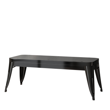 CALIFORNIA | Tolix sittbänk | Svart | 115 cm | Metall