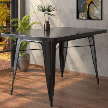 CALIFORNIA | Tolix Table | 120x70cm | Svart