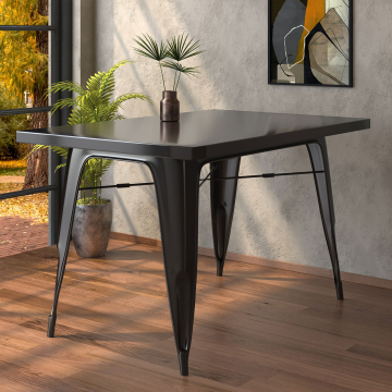 CALIFORNIA | Tolix Table | 120x70cm | Svart