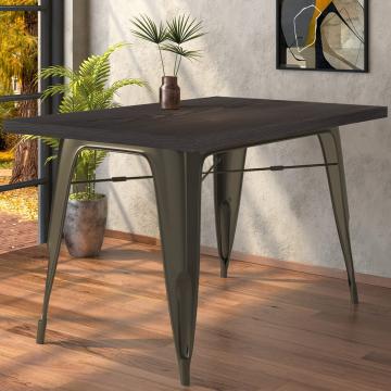 CALIFORNIA | 31256 | An:Pr:Al 120 x 60 x 78 cm | Wengé y óxido | Rectangular