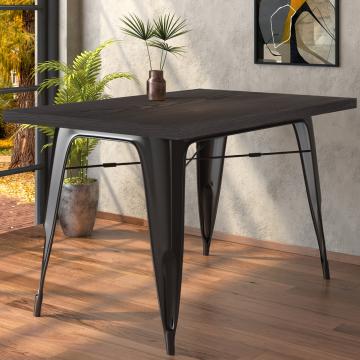 CALIFORNIA | 31256 | An:Pr:Al 120 x 60 x 78 cm | Wengué y negro | Rectangular