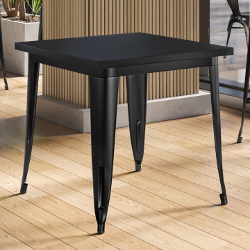 CALIFORNIA | 31256 | An:Pr:Al 60 x 60 x 78 cm | Negro | Cuadrado