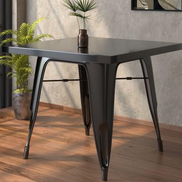 CALIFORNIA | Tolix Table | 70x70cm | Svart