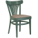 CABRIS | Kuipstoel | Hout / Leer Taupe | Groen | Kuipstoel