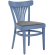 CABRIS | Sedia in legno curvato | Legno / Velluto grigio | Blu | Bugholz