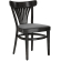 CABRIS | BUIKAR | Hout / Fluweel Grijs | Zwart | Buikarchair