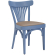 Cabris | Silla de filigrana | Madera / Cuero | Azul / Taupe | Bugholz