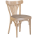Cabris | Chaise en bois pliant | Bois / Cuir | Chêne / Taupe | Bois pliant