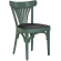 Cabris | Bugholzstoel | Hout / Leer | Groen | Bugholz
